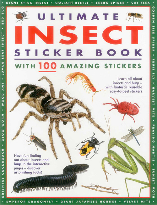 Ultimate Insect Sticker Book (With 100 Amazing Easy-to-Peel Stickers) by Armadillo Publishing, 9781843229476