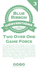 Blue Ribbon Conventions: Two Over One Game Force by Randy Baron, 9781944201357