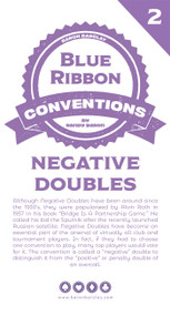 Blue Ribbon Conventions: Negative Doubles by Randy Baron, 9781944201364