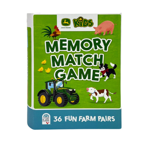 John Deere Kids Memory Match Game by Alexandra Bye, Kathrin Fehrl, Takako  Fisher, Maria Gabriela Gama, Bao Luu, Katie Melrose, Airin O'Callaghan, Zoe Persico, Cottage Door Press, 9798890191922