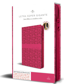 Biblia Reina Valera Revisada 1960 letra súper gigante, símil piel fucsia rosada, cremallera e índice / Spanish Bible RVR 1960 Super Giant Print, Fuchsia Pi.. by Reina Valera Revisada 1960, 9798890985712