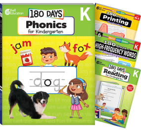 180 Days™: Phonics, High-Frequency Words, Reading 2nd Edition, and Printing: Kindergarten: 4-Book Set by Multiple Authors, Carol Huey-Gatewood, Chandra C. Prough, Jessica Hathaway, Carol Gatewood, Chandra Prough, Chandra Prough, Jesse Hathaway, 9798330926589