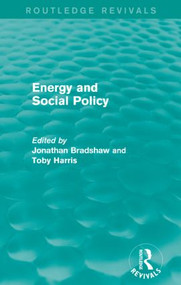 Energy and Social Policy (Routledge Revivals) by Jonathan Bradshaw, Toby Harris, 9781138833166