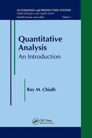 Quantitative Analysis (An Introduction) by RoyM Chiulli, 9780367579203
