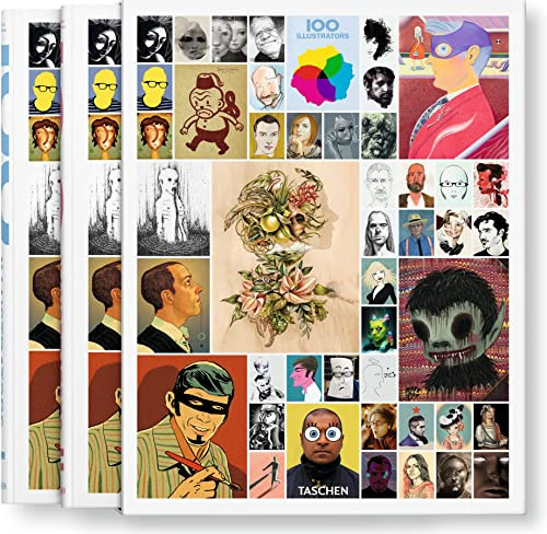 100 Illustrators, 2 Vol. by Steven Heller, Julius Wiedemann, 9783836545228