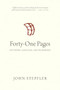 Forty-One Pages (On Poetry, Language, and Wilderness) by John Steffler, 9780889776395