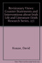 Revisionary Views (Counter-Statements And Interventions About Irish Life And Literature) by David Krause, 9781930901407