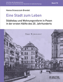 Eine Stadt zum Leben (German Edition) by Hanna Grzeszczuk-Brendel, 9783110548044