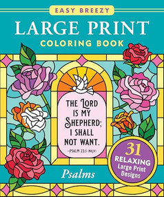 Psalms Large Print Coloring Book - Big and Simple Designs for All Ages by , 9781441347732