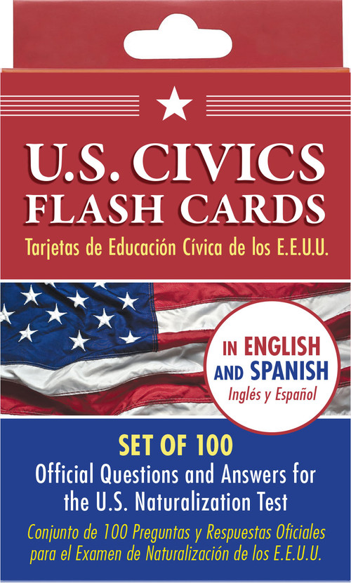 Bilingual US Citizenship Flash Card Set (100 Official Citizenship Questions - Tarjetas de Educación Cívica de los E.E.U.U.) by Peter Pauper Press, Inc., 9781441347602