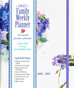 2027 Hydrangeas Family Weekly Planner (18 months, July 2026 to Dec 2027) by Atelier Mineeda, Peter Pauper Press, Inc., 9781441346971