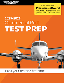 Commercial Pilot Test Prep 2025-2026 (Paperback plus software-pass your FAA exam) by ASA Test Prep Board, 9781644254288