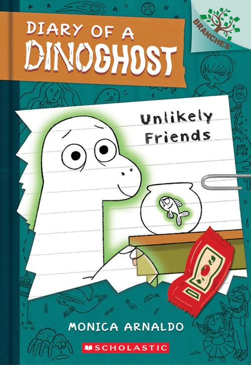 Unlikely Friends: A Branches Book (Diary of a Dinoghost #1) by Monica Arnaldo, Monica Arnaldo, 9798225021221