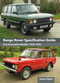 Range Rover Specification Guide (First Generation Models 1970-1996) by James Taylor, 9780719843822