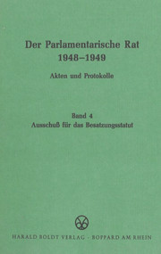 Ausschuß für das Besatzungsstatut (German Edition) by Wolfram Werner, 9783486418897