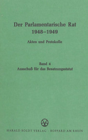 Ausschuß für das Besatzungsstatut (German Edition) by Wolfram Werner, 9783486418897