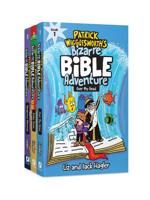 Patrick Wigglesworth's Bizarre Bible Adventure Old Testament 3-Book Set (Over My Head, Tricky Times, Dangerous Dilemmas) by Jack Hagler, Liz Hagler, 9798400506444
