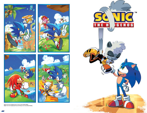 Sonic the Hedgehog: The IDW Comic Covers, Vol. 1 by Adam Bryce Thomas, Evan Stanley, Nathalie Fourdraine, Tracy Yardley, Jonathan Gray, 9798887243689