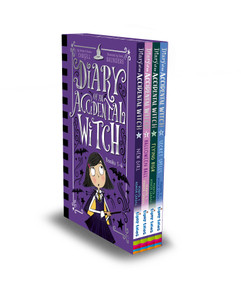 Diary of an Accidental Witch 4-Book Box Set, Books 1-4 (New Girl; Halloween Ball; Flying High; Secret Spells) by Perdita Cargill, Honor Cargill, Katie Saunders, 9781664341203