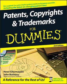 Patents, Copyrights and Trademarks For Dummies by Henri J. A. Charmasson, John Buchaca, 9780470339459