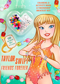 Taylor Swift Friends Forever Coloring & Activity Book with Friendship Bracelet Kit by Delaney Foerster, Kaley McCabe, 9781667210193