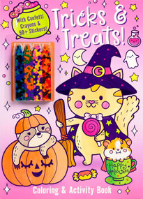 Tricks & Treats! Coloring & Activity Book with Confetti Crayons & 50+ Stickers! by Delaney Foerster, Felicity French, 9781667212760