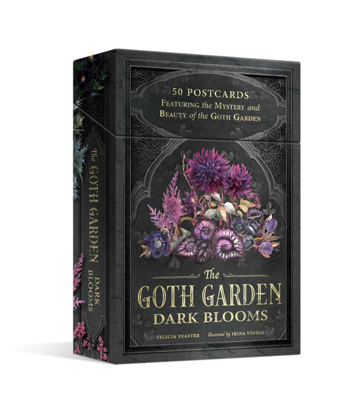 The Goth Garden: Dark Blooms (50 Postcards Featuring the Mystery and Beauty of the Goth Garden) by Felicia Feaster, Irina Vinnik, 9781507226018