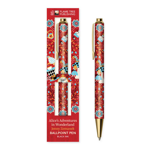 Jenny Zemanek: Alice's Adventures in Wonderland Boxed Decorative Ballpoint Pen by Flame Tree Studio, 9781835628270