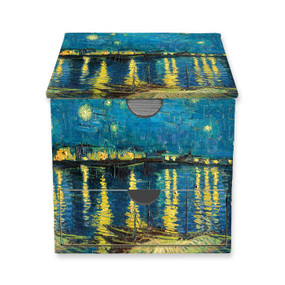 Vincent van Gogh: Starry Night over the Rhône Flame Tree Memo Box with Drawer by Flame Tree Studio, 9781835628386