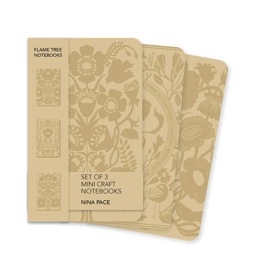 Nina Pace Set of 3 Mini Craft Notebooks by Flame Tree Studio, 9781835628423