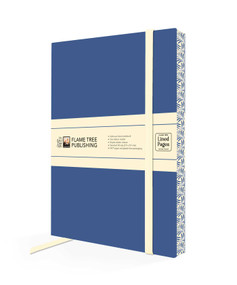 Dark Blue & Cream Artisan Paperback Notebook by Flame Tree Studio, 9781835628430