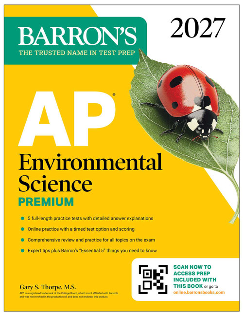 AP Environmental Science Premium, 2027: Prep Book With 5 Practice Tests + Comprehensive Review + Online Practice by Gary S. Thorpe, 9798349701412