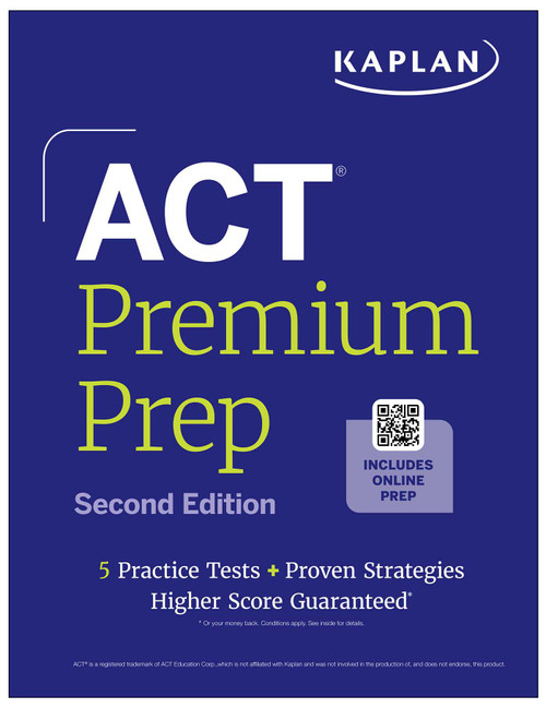 ACT Premium Prep, Second Edition by Kaplan Test Prep, 9798349701771