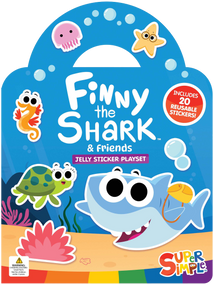 Super Simple Finny the Shark & Friends Jelly Sticker Playset (Includes 20 Reusable Stickers!) by Super Simple & Dover Publications, 9780486855905