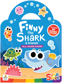 Super Simple Finny the Shark & Friends Jelly Sticker Playset (Includes 20 Reusable Stickers!) by Super Simple & Dover Publications, 9780486855905