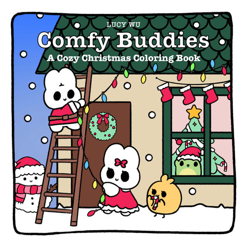 Comfy Buddies: A Cozy Christmas Coloring Book by Lucy Wu, 9780486856650