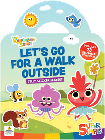 Super Simple Rhymington Square Let's Go for a Walk Outside Jelly Sticker Playset (Includes 23 Reusable Stickers!) by Super Simple & Dover Publications, 9780486857107