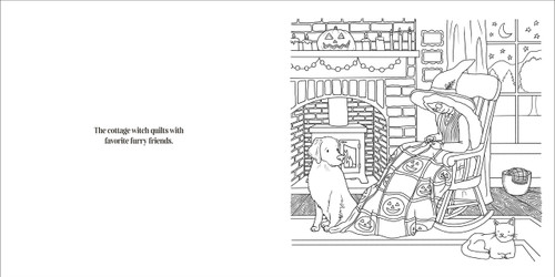 October Woods Coloring Book (A Coloring Book with Cozy Hygge Scenes of a Relaxing Autumn) by Jessica Blackburn, 9798217310548