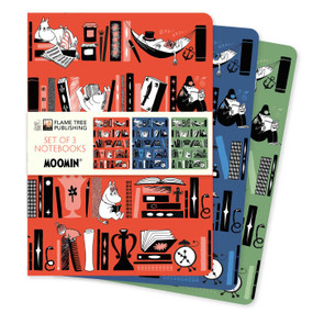 Moomin Bookshelves Set of 3 Standard Notebooks by Flame Tree Studio, 9781835628577