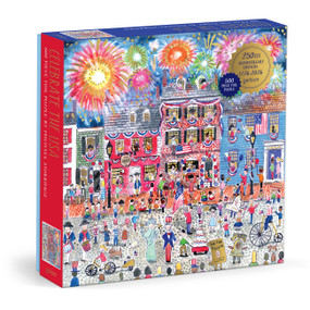 Michael Storrings Celebrate The USA 500 Piece Foil Puzzle by Galison Galison, Michael Storrings, 9780735388765