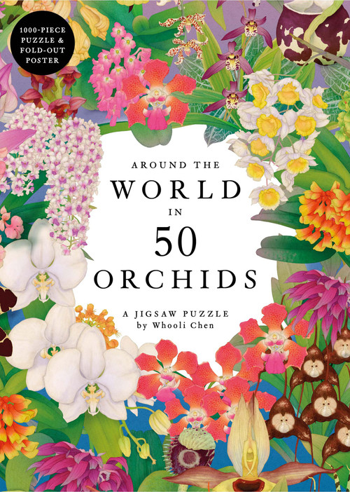 Around the World in 50 Orchids: A 1000-piece jigsaw puzzle by Royal Botanic Gardens, Kew, Whooli Chen, 9781399635813