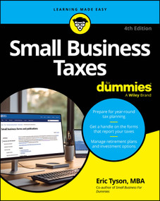 Small Business Taxes For Dummies by Eric Tyson, 9781394419104