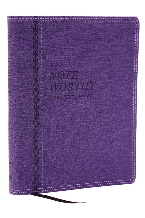 NoteWorthy New Testament: Read and Journal Through the New Testament in a Year (NKJV, Purple Leathersoft, Comfort Print) by Thomas Nelson, 9781400338566