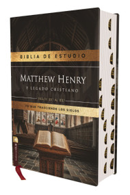 RVR, Biblia de estudio Matthew Henry y legado cristiano, Tapa dura, Interior a dos colores, con Índice, Comfort Print (Spanish Edition) by Matthew Henry, José María De Rus, Alfonso Ropero, 9788419779120