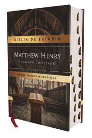 RVR, Biblia de estudio Matthew Henry y legado cristiano, Tapa dura, Interior a dos colores, con Índice, Comfort Print (Spanish Edition) by Matthew Henry, José María De Rus, Alfonso Ropero, 9788419779120