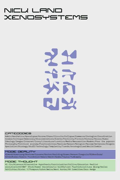 Xenosystems by Nick Land, 9781959403333