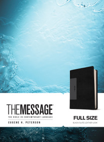 The Message Full Size (Leather-Look, Black/Slate) (The Bible in Contemporary Language) by Eugene H. Peterson, 9781631466779