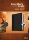Every Man's Bible NIV, Large Print, TuTone (LeatherLike, Onyx/Black, Indexed) by Tyndale, Stephen Arterburn, Dean Merrill, 9781496433541