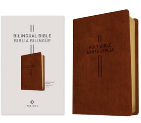 Bilingual Bible / Biblia bilingüe NLT/NTV (LeatherLike, Brown) by Nueva Traducción Viviente, New Living Translation, 9781496443830