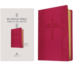 Bilingual Bible / Biblia bilingüe NLT/NTV (LeatherLike, Pink Rose) by Nueva Traducción Viviente, New Living Translation, 9798400500794
